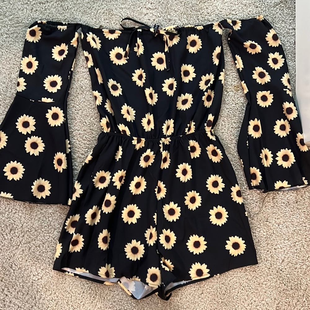 sunflower romper